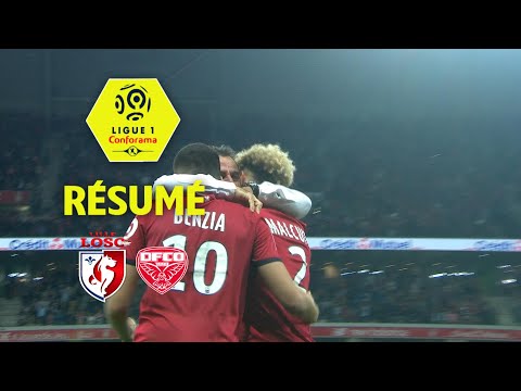 LOSC - Dijon FCO ( 2-1 ) - Résumé - (LOSC - DFCO) / 2017-18