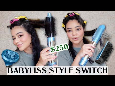BaBylissPRO Style/Switch 5-in-1 Air Styling System Multi-Styler Hot Air Brush Blow Dryer with Ionic Technology and 5 Attachments for Professional Hair Styling video review thumbnail