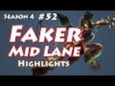 SKT T1 Faker - Nidalee vs Syndra - KR LOL SoloQ Highlights