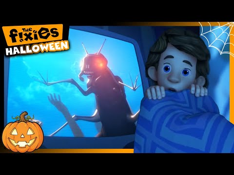 Tom Thomas is too scared to sleep after watching a SCARY MOVIE! 😱🎃 | The Fixies Halloween - Kingdom Kids Zone, Little Learners - The Fixies