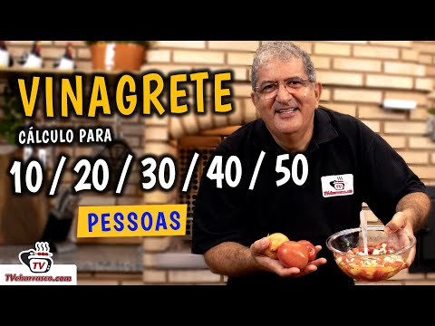 How to Make Vinaigrette for 50 People - TvChurrasco