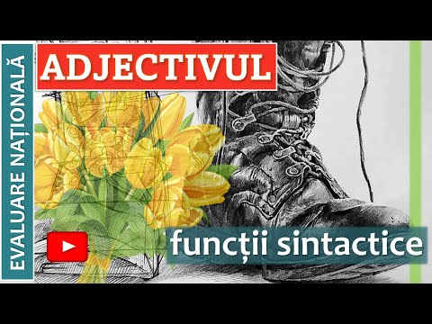 ADJECTIVUL (adjunct/ centru) - funcții sintactice