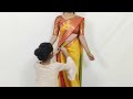 Banarasi Silk Saree Draping Tricks For Beginners Silk Saree Draping With Perfect Pleats Tricks