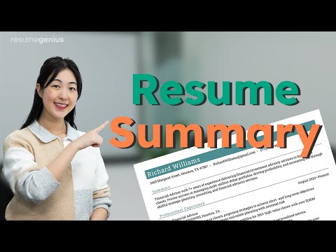 How to Write a Resume Summary (With Examples!)