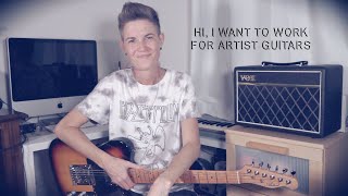 Video thumbnail for I won this Artist Guitars TC59 in Tobacco Sunburst and it's an absolute riot. by Sarah E Howson
