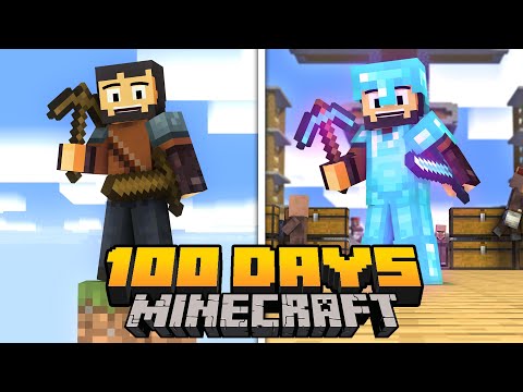 I Spent 100 Days in ONE BLOCK Minecraft