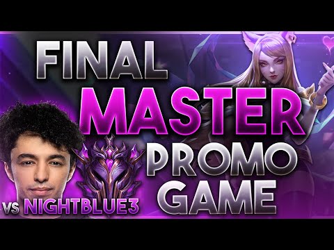 Game 5 Master Promos Game vs NightBlue3 ~ Rank 1 Ahri LegitKorea Season 11
