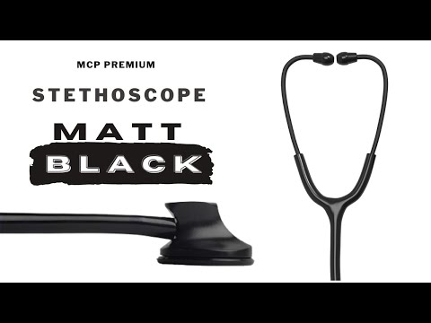 MCP Premium Black Matte Single Head Stethoscope For Doctors & Students