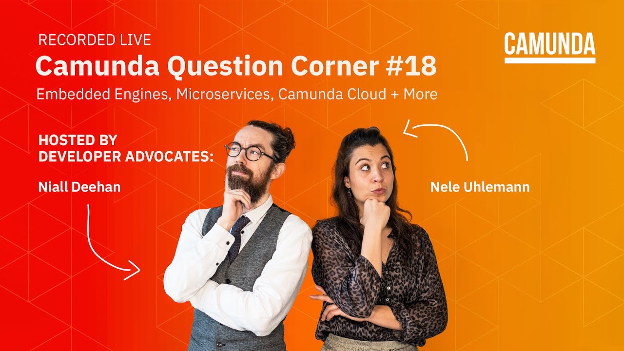 Camunda Question Corner #18 - Embedded Engines, Microservices, Camunda Cloud and More