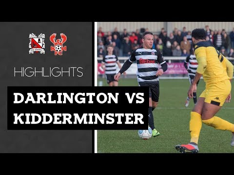 Darlington 3-0 Kidderminster Harriers - Vanarama National League North - 2018/19