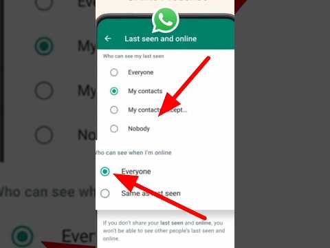 WhatsApp Status hide setting | hide WhatsApp status | #whatsapp