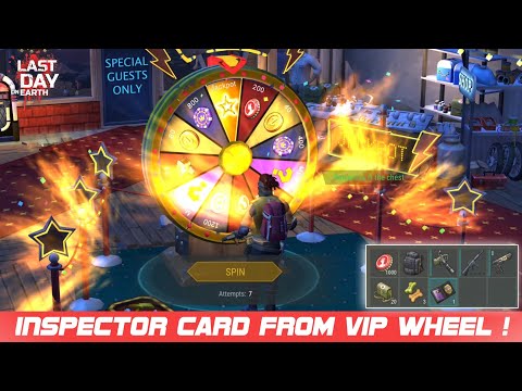 Spinning Wheel 🎡 In VIP Zone!! Inspector Card | Last Day On Earth: Survival