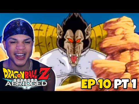 NON DRAGON BALL FAN REACTS TO DBZ ABRIDGED EPISODE 10 PART 1!!!