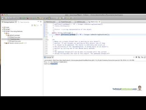 Java Programming Tutorial 02 Overriding Methods