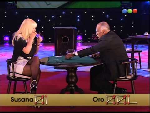 Susana y el Negro Oro juegan al truco, blooper - Susana Giménez 2008