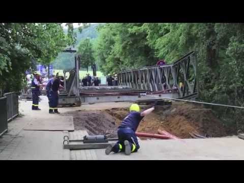 Nach dem Unwetter: THW baut Bailey-Brücke in Wachtberg