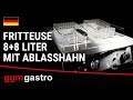 Dubbele elektrische friteuse - 13+13 liter - 9 kW - met aftapkraan