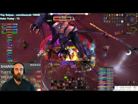 MYTHIC MAUT: 468 Fury Warrior - WoW 8.3 Ny'alotha Mythic Raid Boss (2/12)