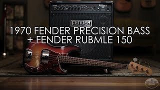 Video thumbnail for "Pick of the Day" - 1970 Fender Precision Bass and Fender Rumble 150 by Emerald City Guitars
