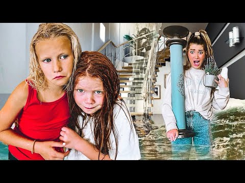 Our House Is FLOODING!! EarthQuake and Flood DRILL with 16 KiDS!