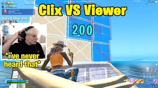 Clix 1V1 Buildfights Insane Viewer and Gets Emotional after He Says that He Loves Him!