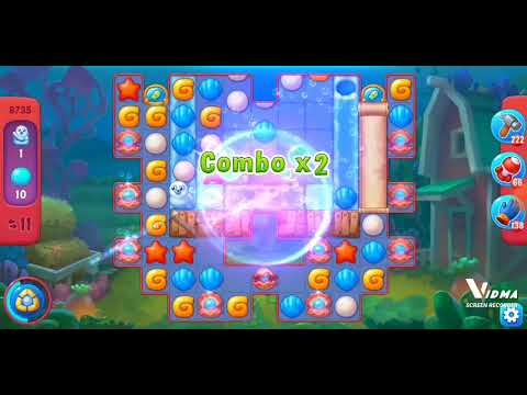 Fishdom. 8735 hard level no boosters and diamonds. 24 moves