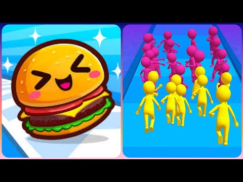 Join And clash 3D vs Food Run 3D 💔🍔🍔💔Walkthrough Android IOS Gameplay GE443