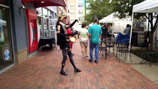 preview picture of video 'Sinewy Dancer in Funky Costume at Hyattsville Arts Festival, September 13, 2014'