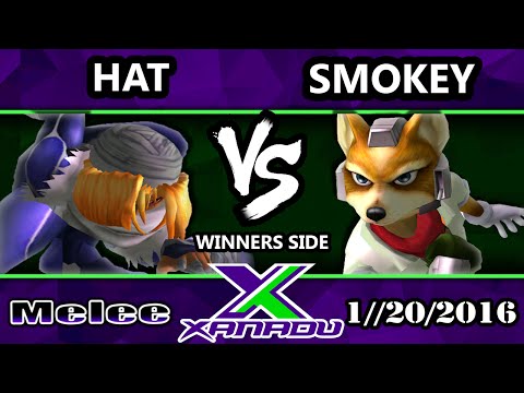 S@X 133 - Hat (Sheik) Vs. Smokey (Fox) SSBM Tournament - Smash Melee