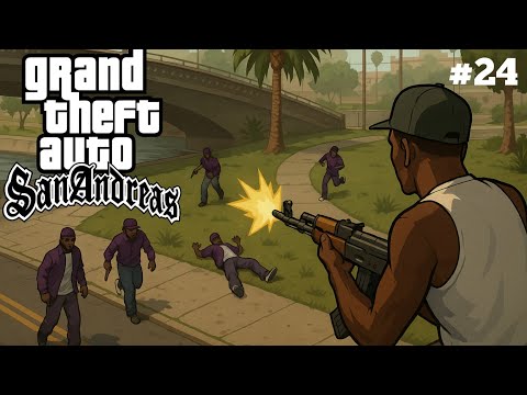 CJ Attacks Ballas Gang in Glen Park! #24