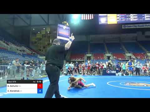 88 Lbs Round Of 32 - Eli Schultz, Minnesota Vs Carter Kendrick, South Dakota 14d8