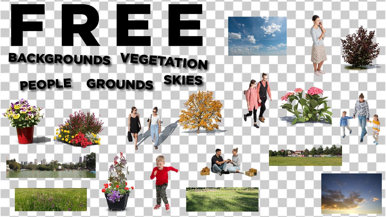 Best website to download FREE PNG People cut out, Vegetation cut out, Grounds, Backgrounds and Skies