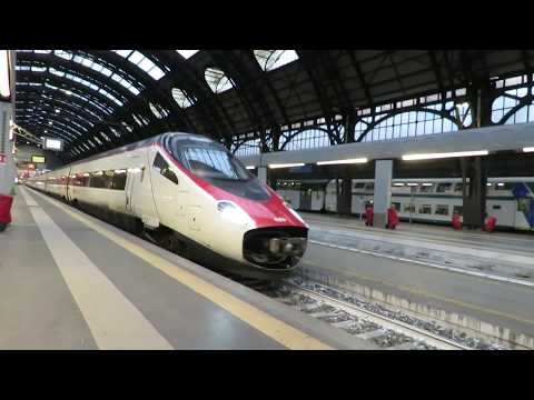 SBB ETR610-es Pendolino indul Milánóból Eurocityként  Genfbe.