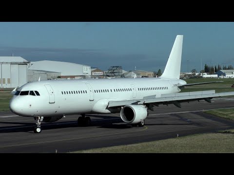 Titan Airways Airbus A321 & A320 Commercial Filming at Cambridge Airport