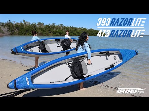 New Sea Eagle Razorlite Inflatable Kayak - The Ultralight 393RL & 473RL Performance kayaks