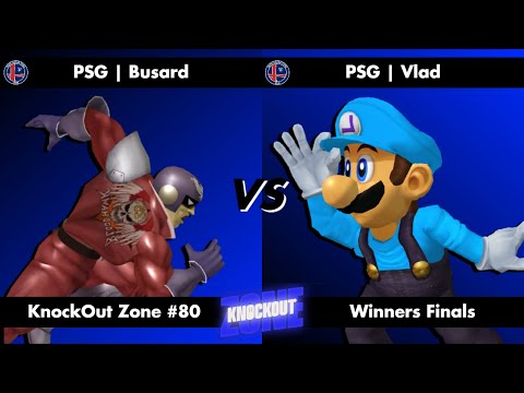 KnockOut Zone #80 - SSBM Winners Final - Busard (Captain Falcon) vs Vlad (Luigi)