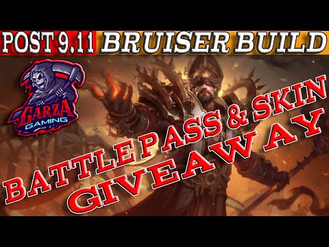 Odin Atomic Bomb Bruiser Build + (BATTLE PASS & SKIN GIVEAWAY!!) | SMITE Arena |