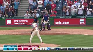 Liam Hicks's 1st Major League home run is a 2-run shot!
