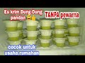 Es Krim Dung Dung Pandan TANPA Pewarna Makanan