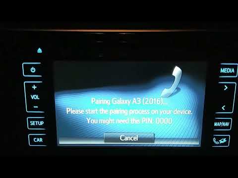 Toyota - Pairing phone with Bluetooth to Toyota Touch 2 Go Multimedia System