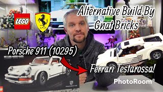 LEGO Porsche 10295 Alternative Build - Ferrari Testarossa Miami Vice By Gnat Bricks 