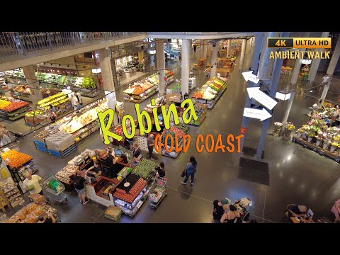 Robina Town Centre - 4K Ambient Walk. It's Christmas! (In November)