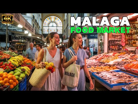 Málaga, Spain: Street Food, Tapas & Local Vibes at the Food Market - [4K]
