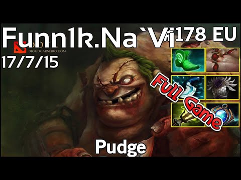 Support Funn1k [Na`Vi] Pudge - Dota 2 Full Game 7.19