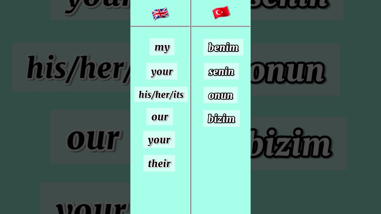 Learn Turkish 🇹🇷