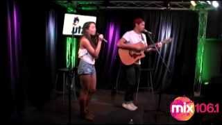 Alex &amp; Sierra - Give Me Something (Acoustic live at Mix 106.1)