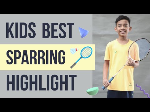 Badminton Sparring With Coach - Boy 10 years old