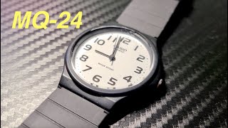 Best Watch in the WORLD! - Casio MQ24 Classic Analog Watch. Thin and Light Quartz Watch Review!