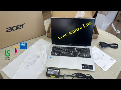 Acer Aspire Lite AL16-52P Intel core i3-1305U 8GB Ram 256GB NVMe SSD Unboxing and Review