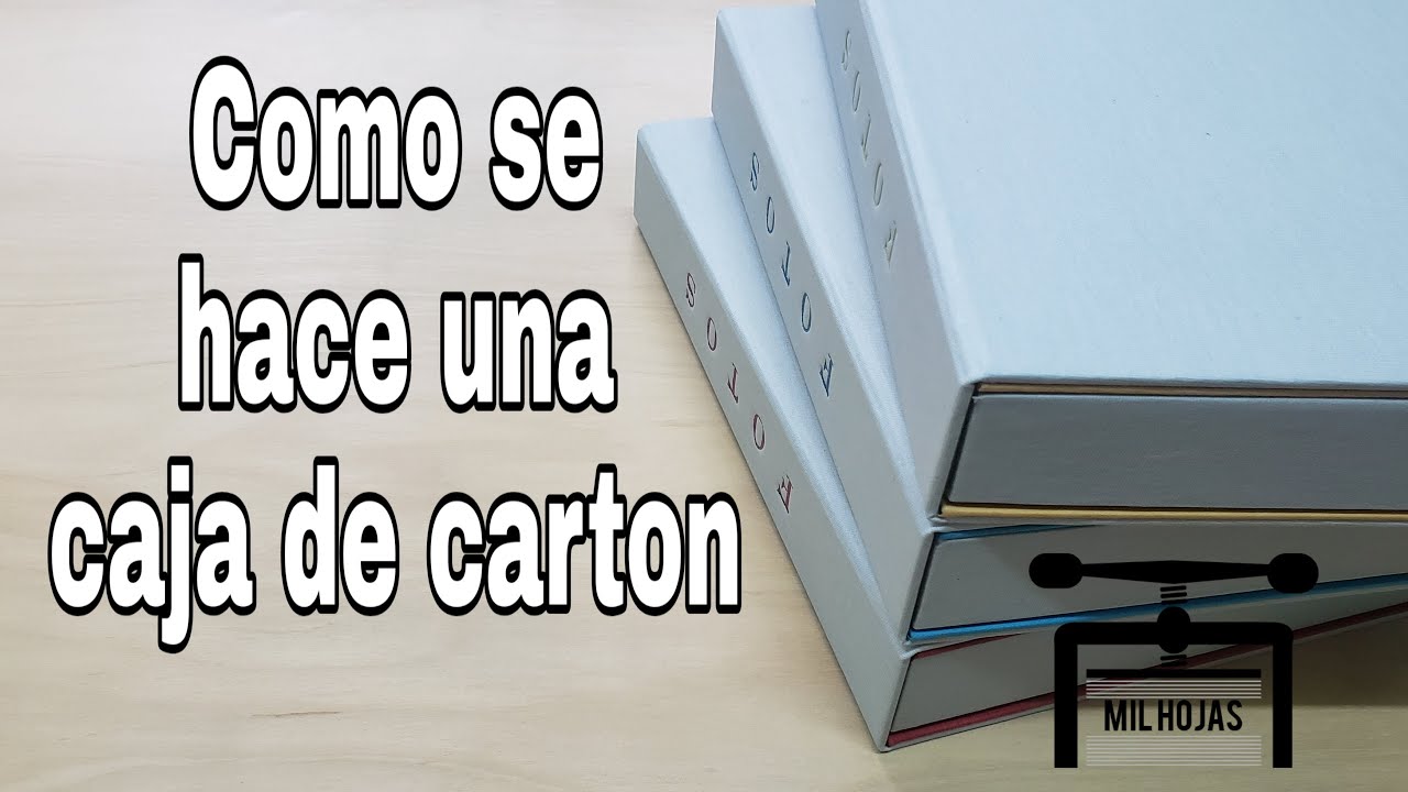 Como se hace una caja de carton